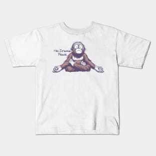 No Drama Orangutan Kids T-Shirt